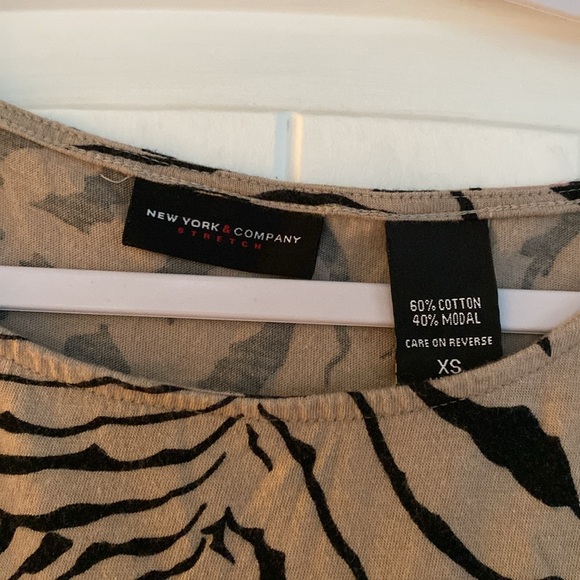 Zebra Print Ruched Dress - Picture 2 of 3